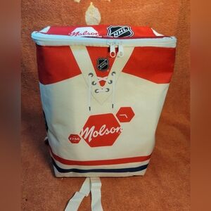 Molson NHL Cooler Backpack like new